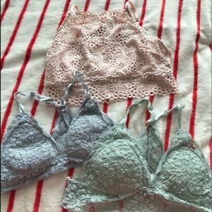 3 bralettes bundle!